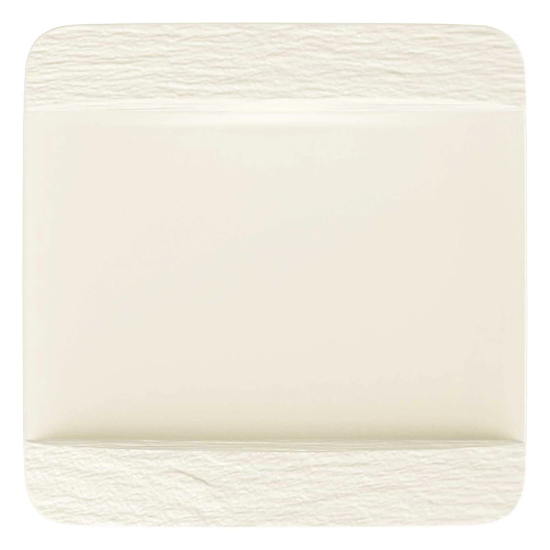 Manufacture Rock Fyrkantig Tallrik, Vit 28 cm