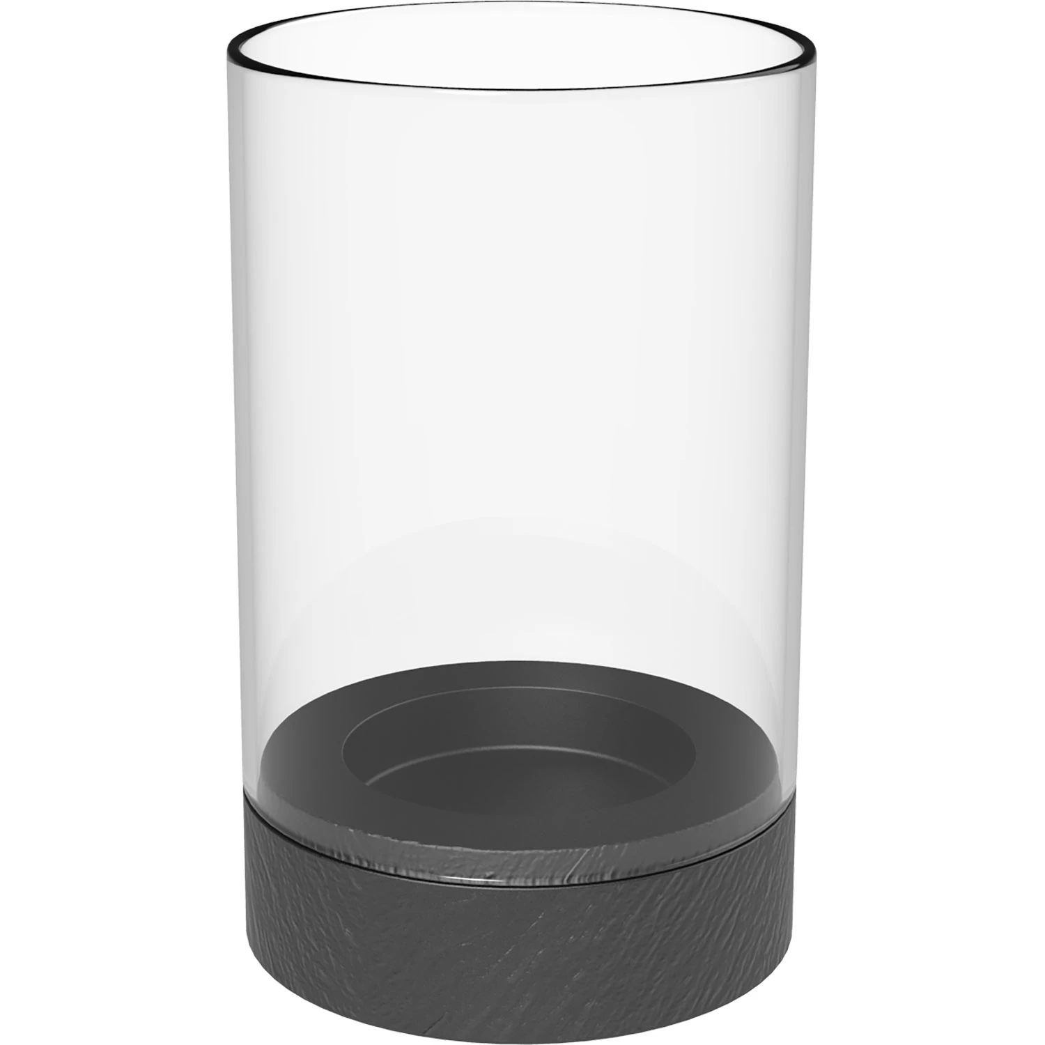 Villeroy & Boch Manufacture Rock Ljuslykta 25 Cm - Ljuslyktor & Marschallh&aring;llare Porslin Svart