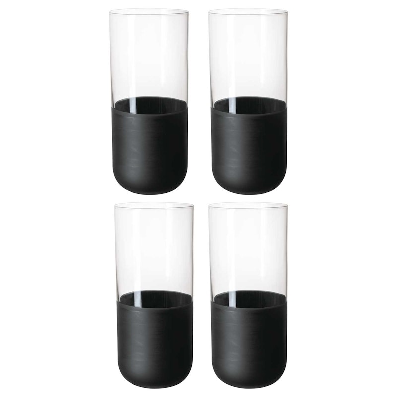Manufacture Rock Longdrinkglas 30 cl 4-pack, Svart