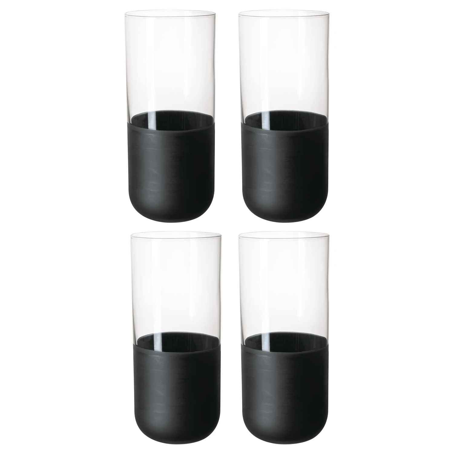 Villeroy & Boch Manufacture Rock Longdrinkglas 30 Cl 4-pack - Highballglas & Longdrinkglas Kristallglas Svart