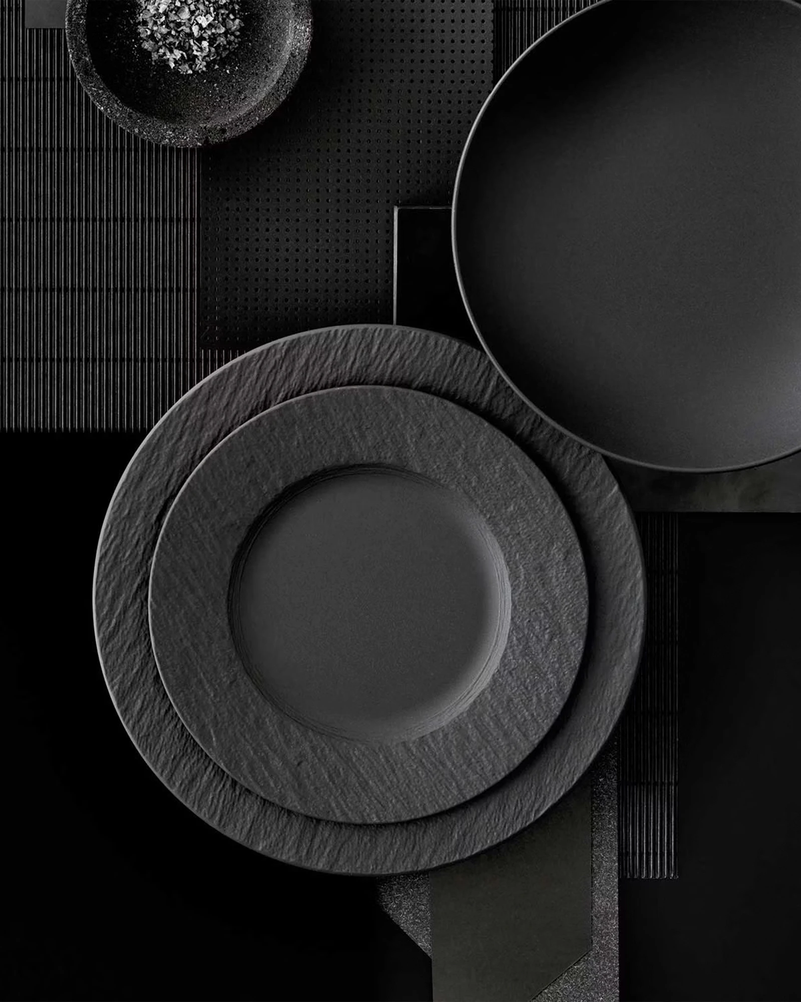 Villeroy & Boch Manufacture Rock Assiett 22 Cm, svart från Villeroy & Boch, bild 2