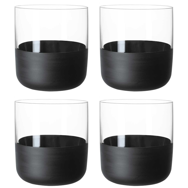 Manufacture Rock Shotglas 4 cl 4-pack, Svart