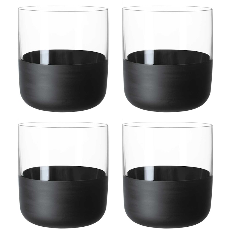 Manufacture Rock Shotglas 4 cl 4-pack, Svart
