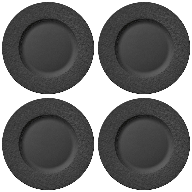 Manufacture Rock Tallrik 27 cm Svart, 4-pack