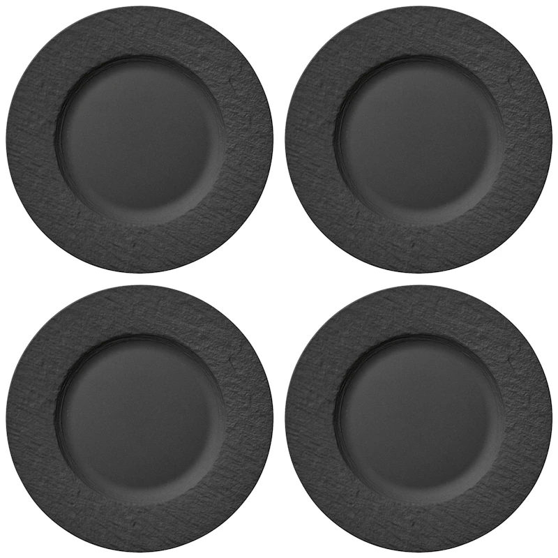Manufacture Rock Tallrik 27 cm Svart, 4-pack