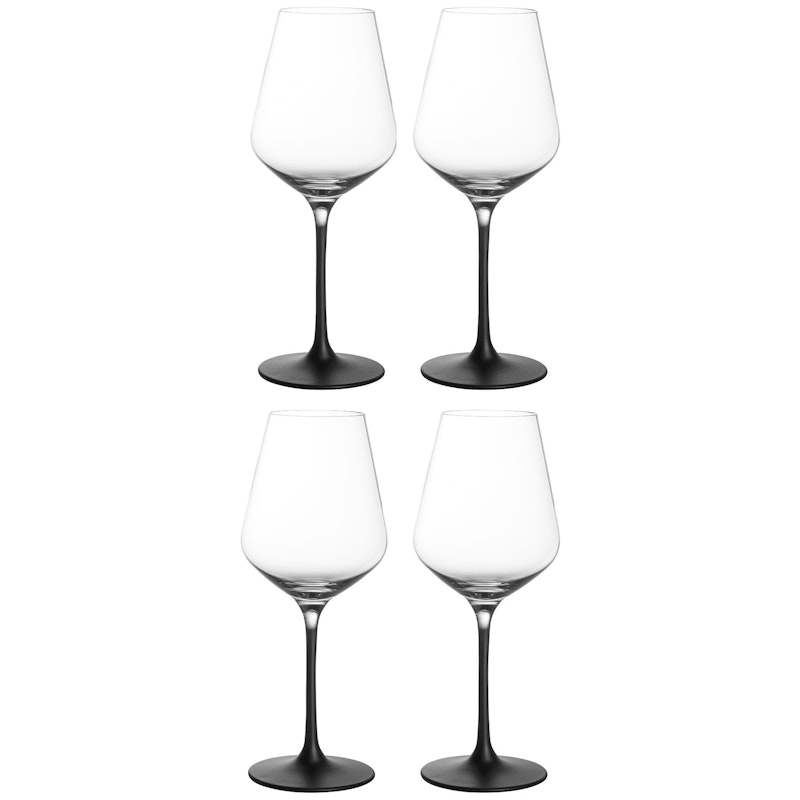Manufacture Rock Vitvinsglas 38 cl 4-pack, Svart