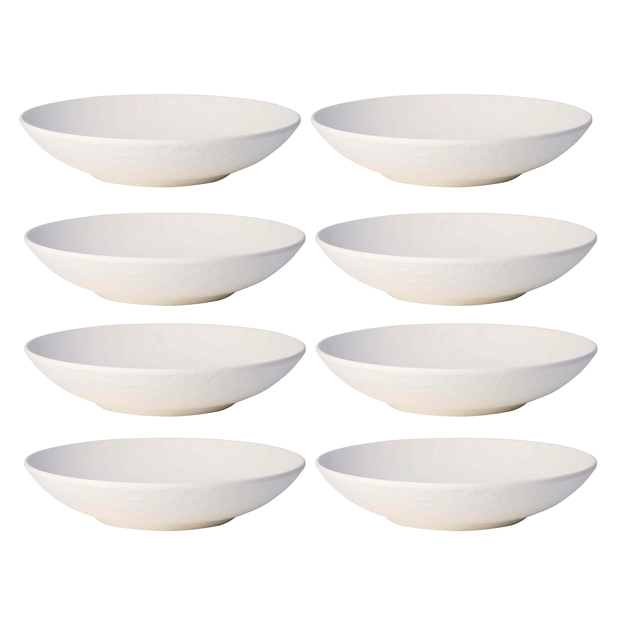 Villeroy & Boch Manufacture Rock Sk&aring;l 24 Cm 8-pack - Serveringssk&aring;lar Porslin Vit