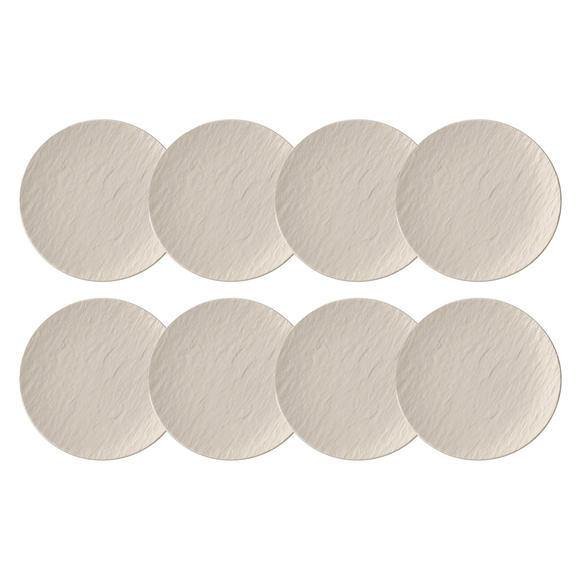 Villeroy & Boch Manufacture Rock Assiett 15,5 Cm 8-pack - Assietter Porslin Vit
