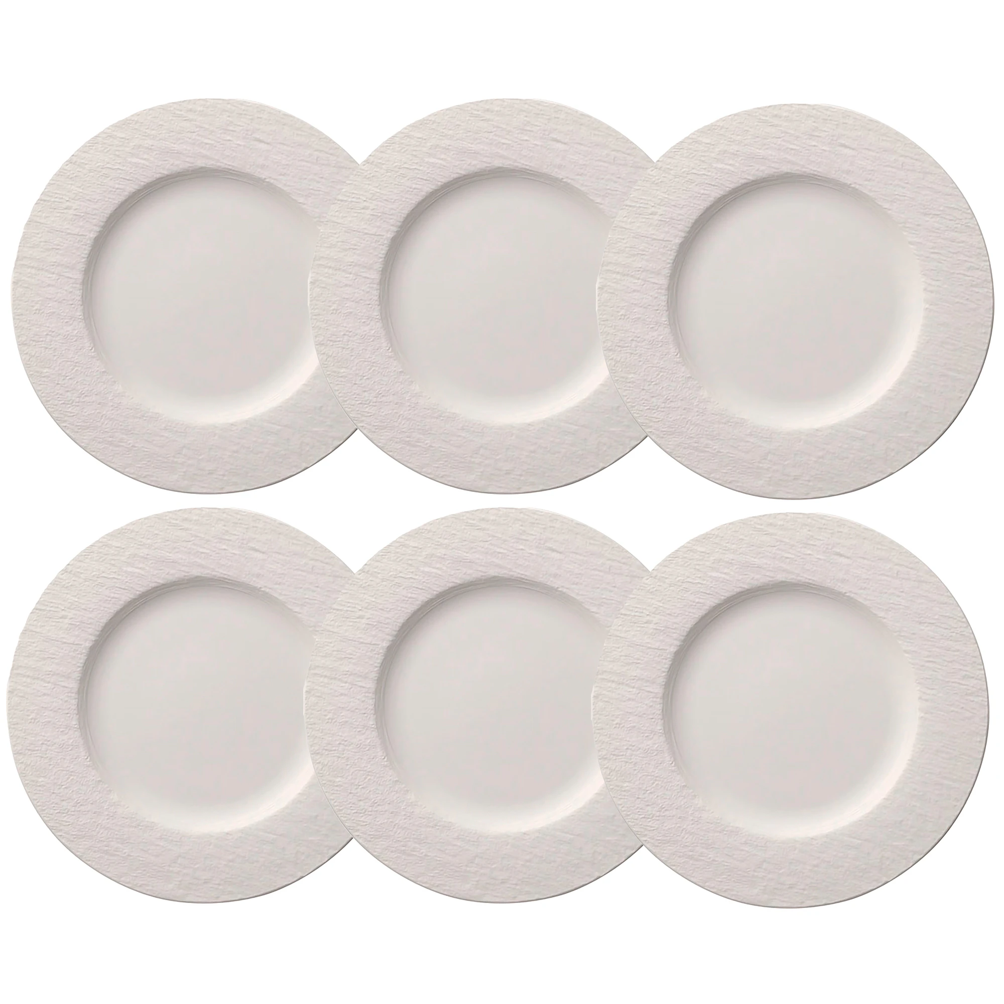 Villeroy & Boch Manufacture Rock Tallrik 27 Cm 6-pack - Porslin Vit