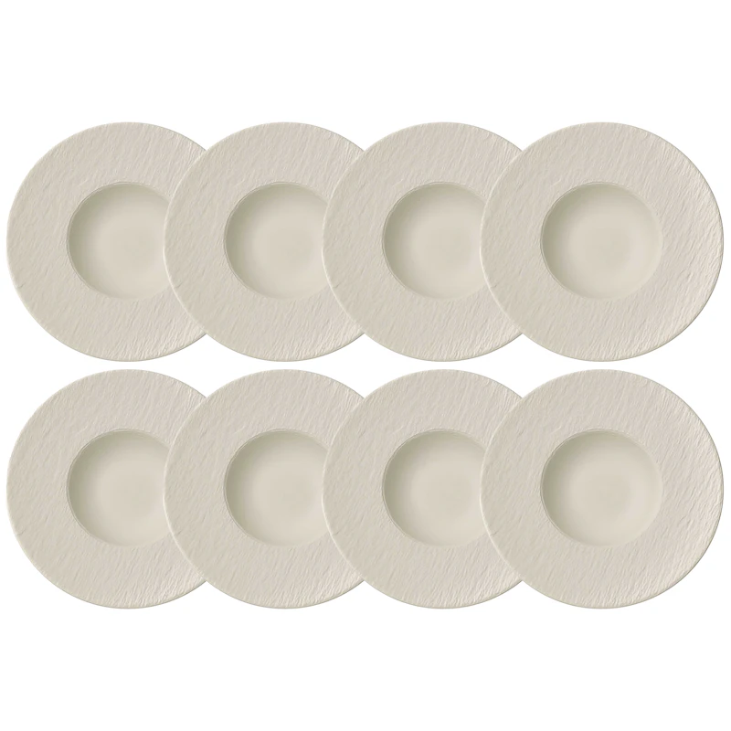 Manufacture Rock Tallrik 28 cm 8-pack, Vit