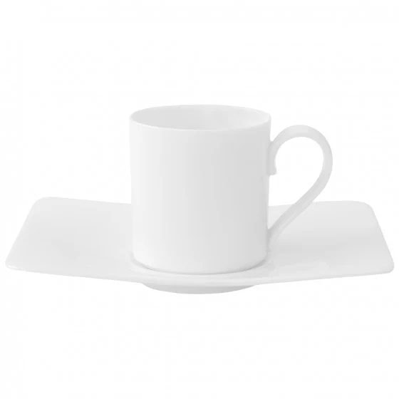 Villeroy & Boch Modern Grace Espressokopp Med Fat - Espressokoppar Benporslin Vit