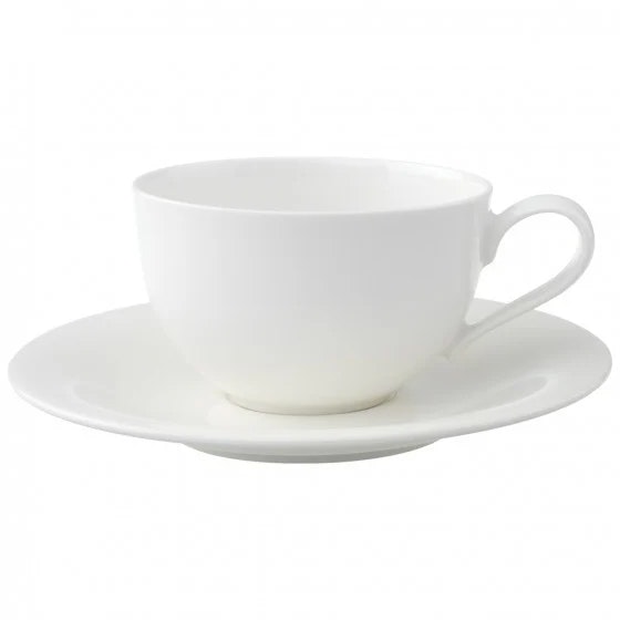 Villeroy & Boch New Cottage Basic Cappuccinokopp Med Fat - Kaffekoppar Porslin Vit