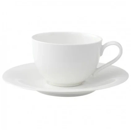 Villeroy & Boch New Cottage Basic Kaffekopp Med Fat - Kaffekoppar Porslin Vit