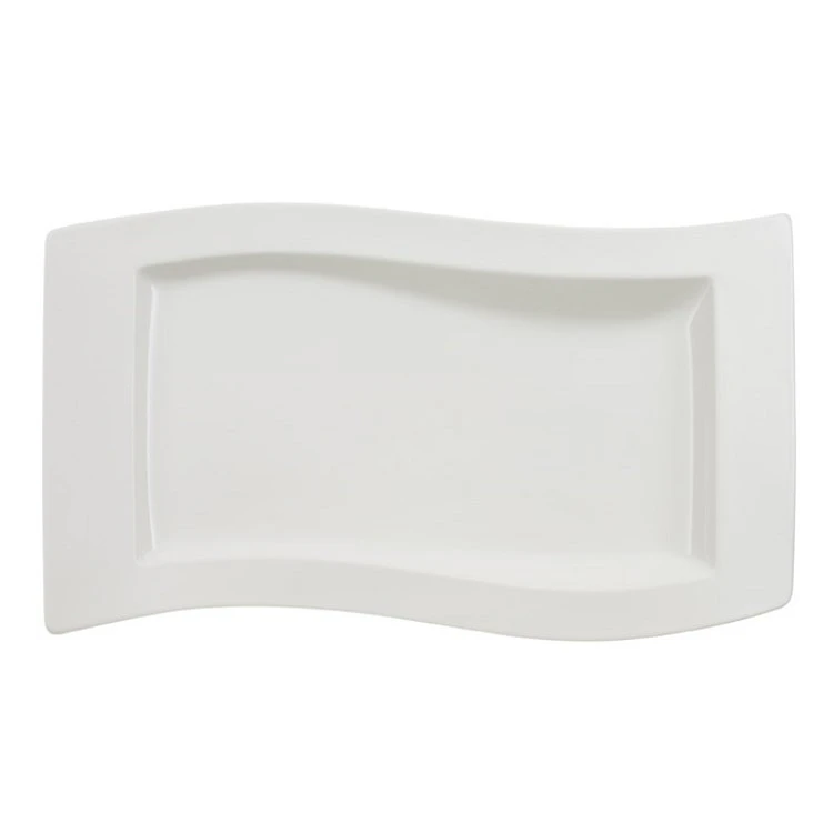 Villeroy & Boch New Wave Serveringsfat 49x30cm - Uppl&auml;ggningsfat Porslin Vit
