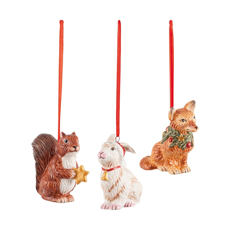 Nostalgic Ornaments Skogsdjur, 3-Pack