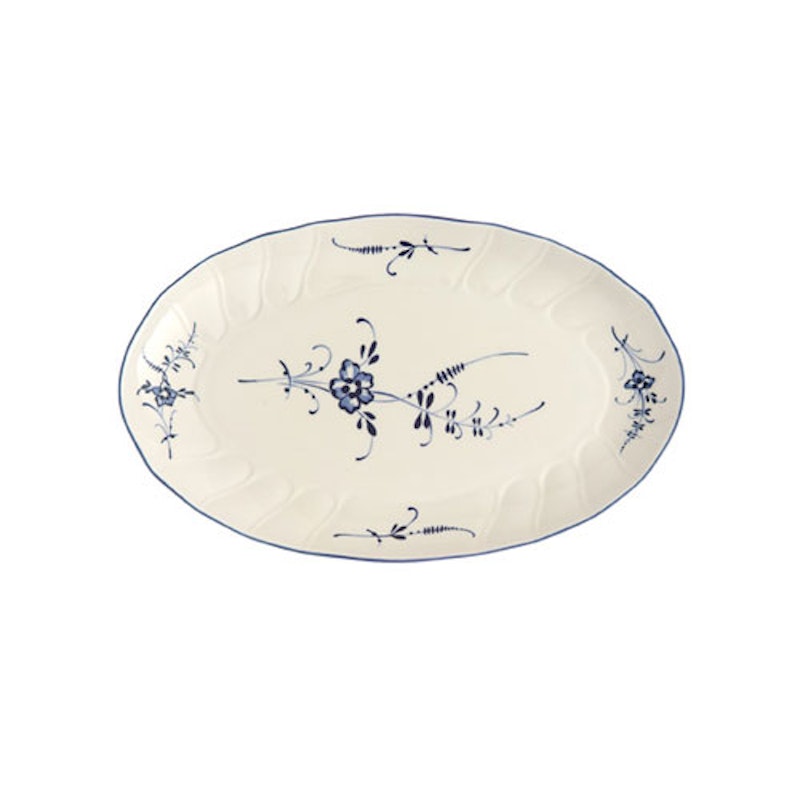 Old Luxembourg Ovalt Serveringsfat, 24 cm