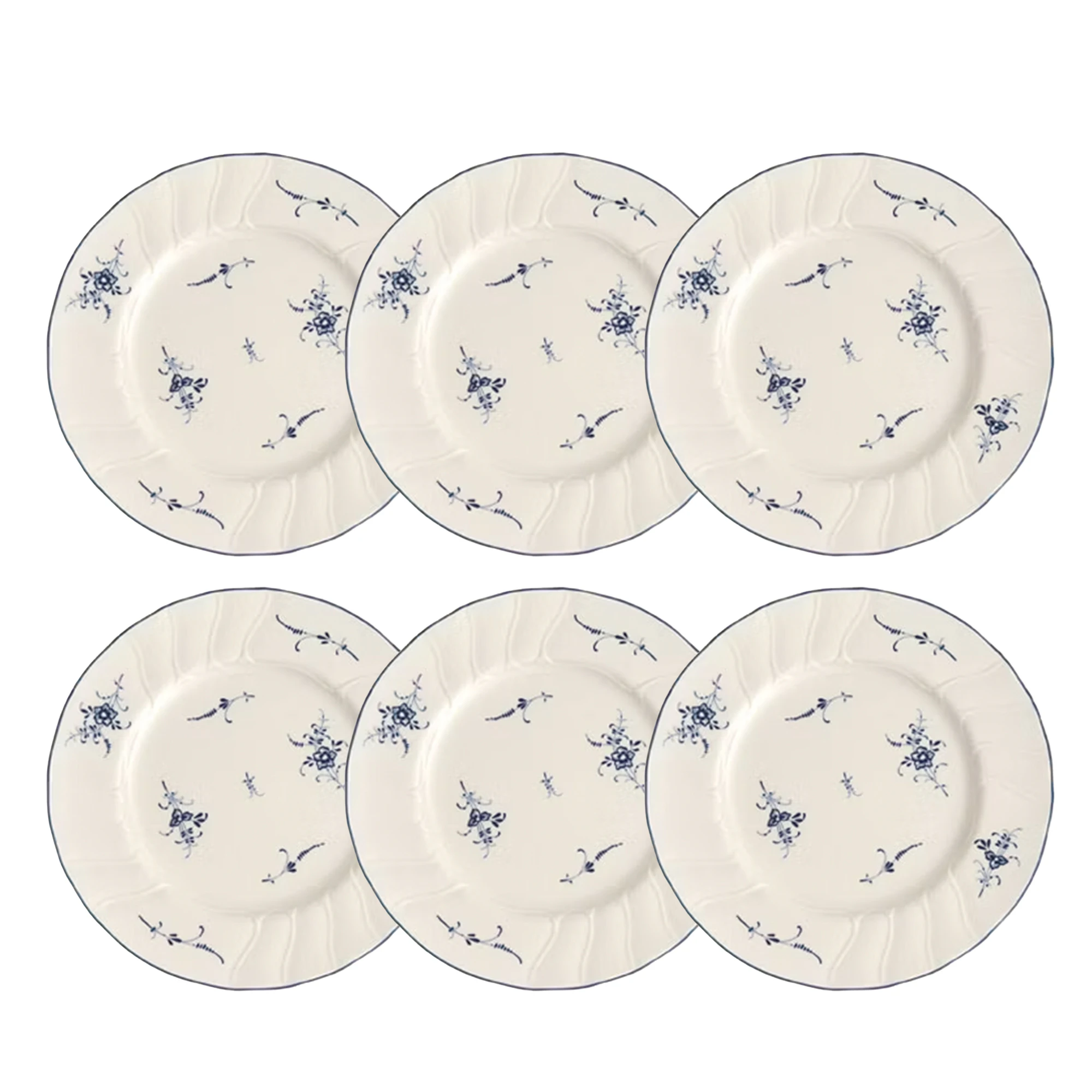 Villeroy & Boch Old Luxembourg Assiett 20,5 Cm 6-pack - Assietter Porslin Vit
