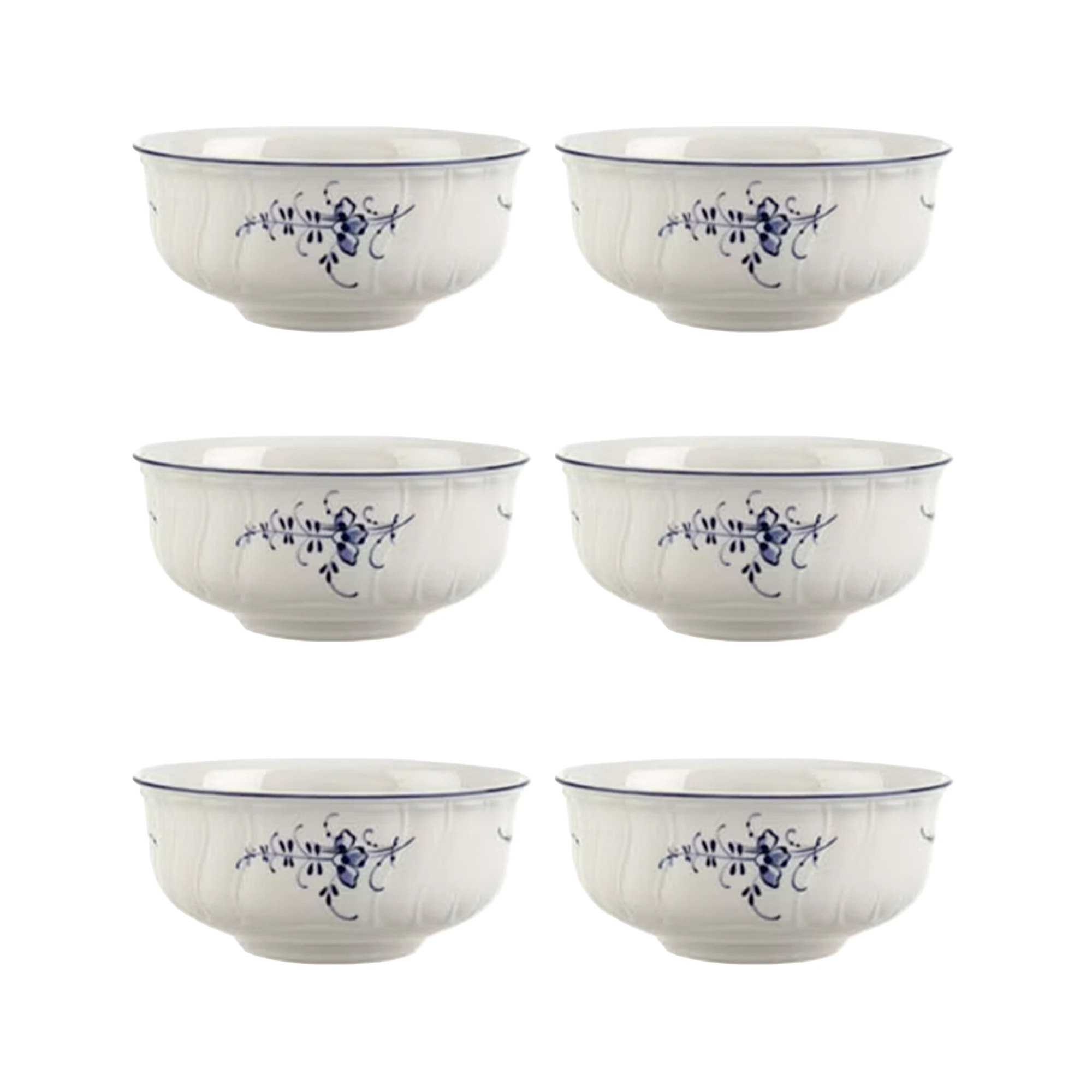 Villeroy & Boch Old Luxembourg Sk&aring;l 13 Cm 6-pack - Serveringssk&aring;lar Porslin Vit