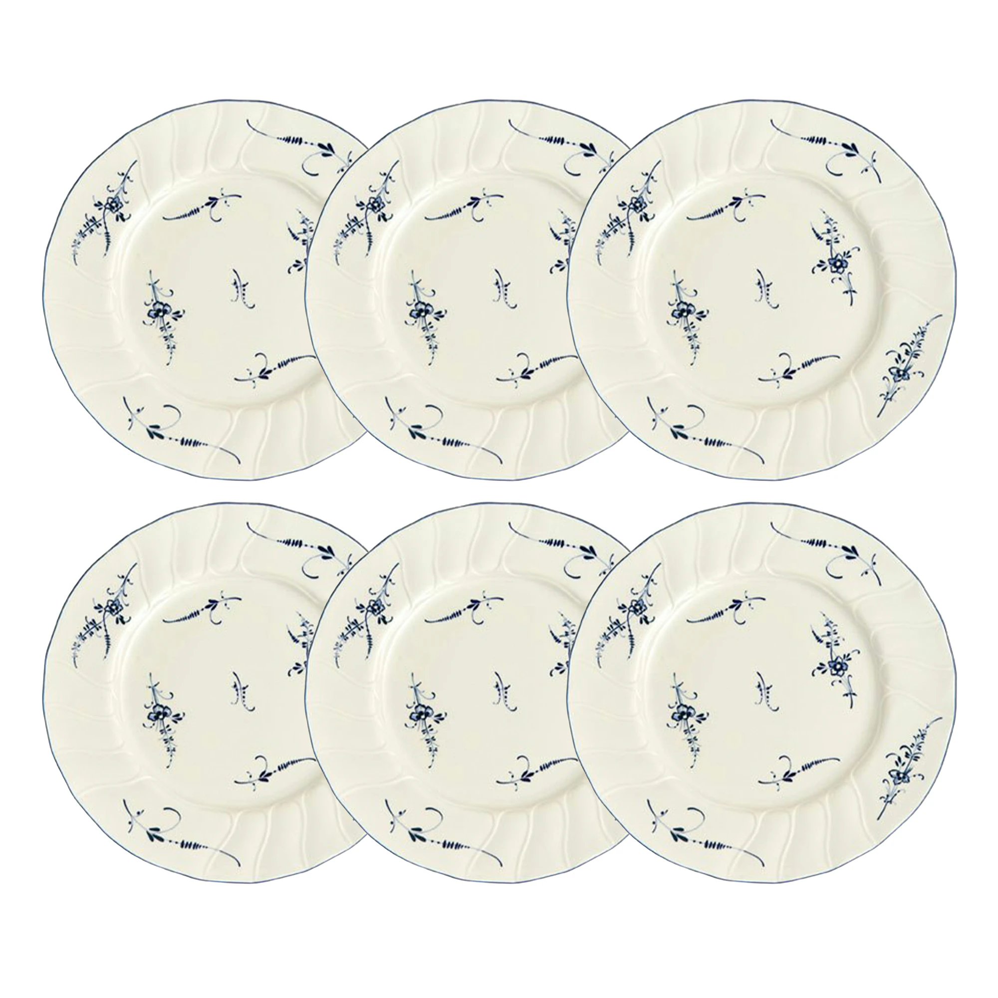 Villeroy & Boch Old Luxembourg Tallrik 26 Cm 6-pack - Porslin Vit