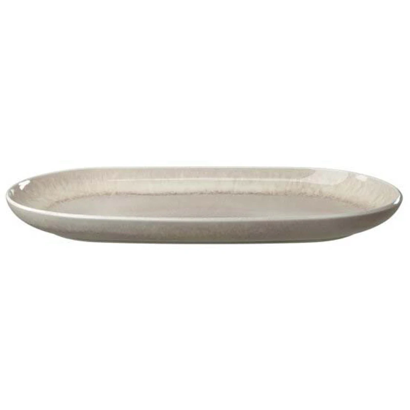 Perlemor Sand Serveringsfat 34x20 cm, Beige