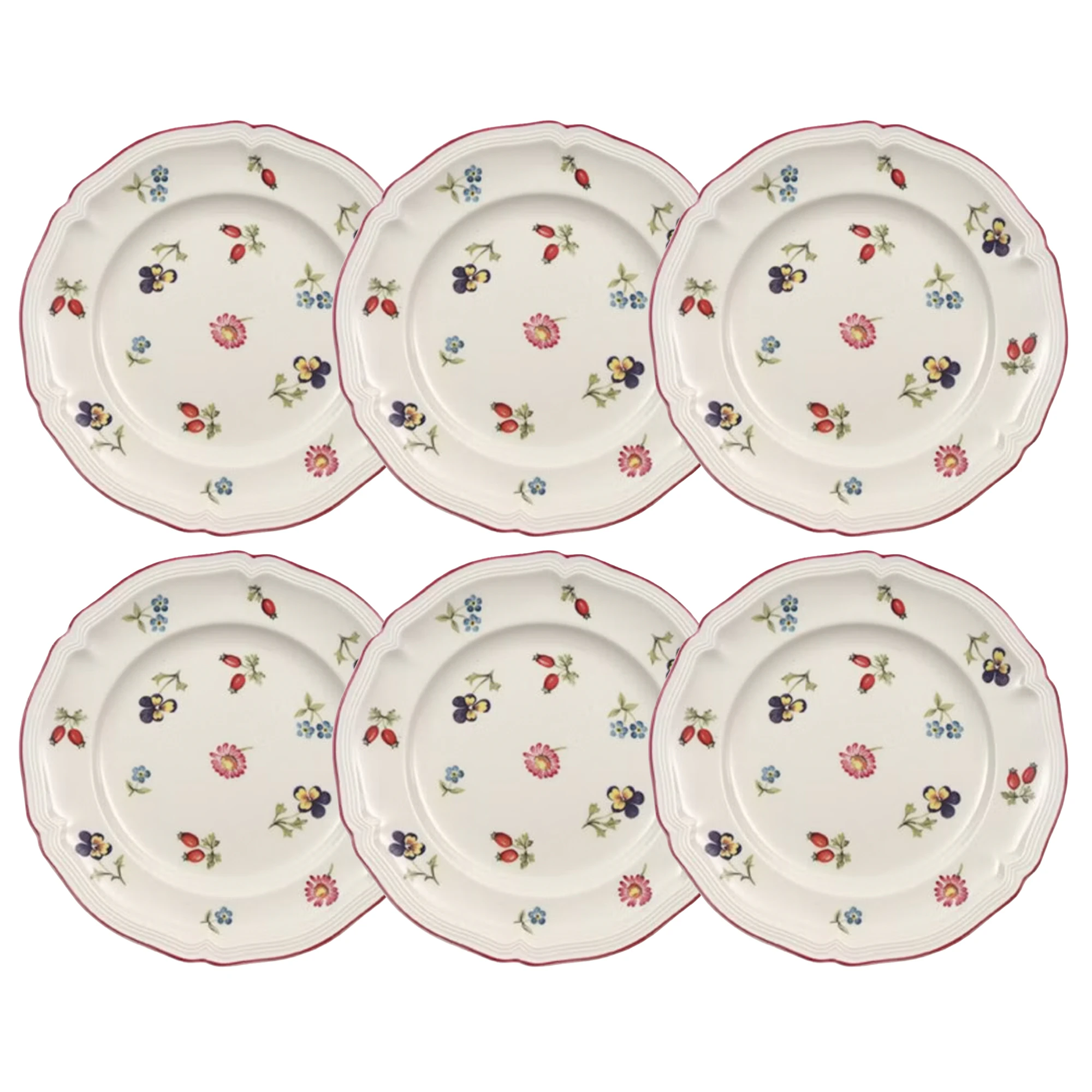 Villeroy & Boch Petite Fleur Assiett 17 Cm 6-pack - Assietter Porslin Vit