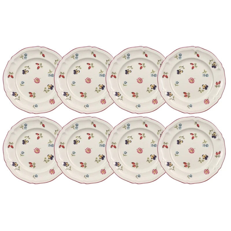 Petite Fleur Assiett 17 cm 8-pack