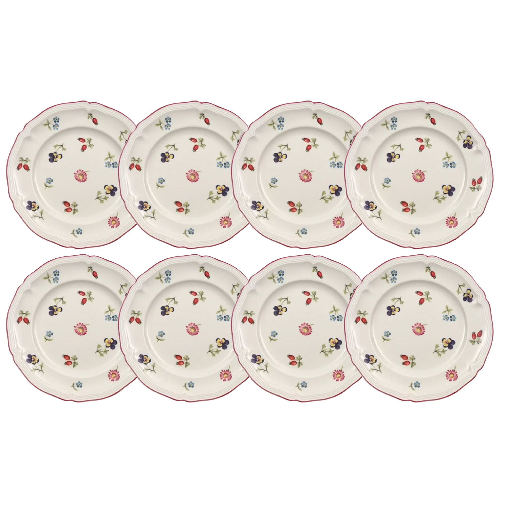Villeroy & Boch Petite Fleur Tallrik 21 Cm 8-pack - Assietter Porslin Vit