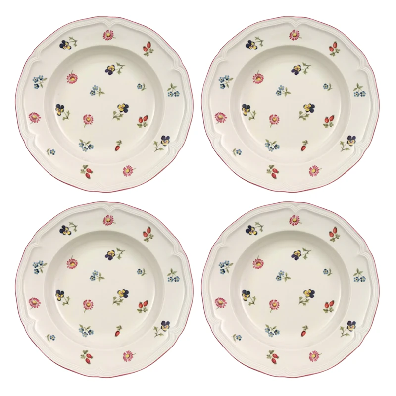 Petite Fleur Djup Tallrik 23 cm 4-pack