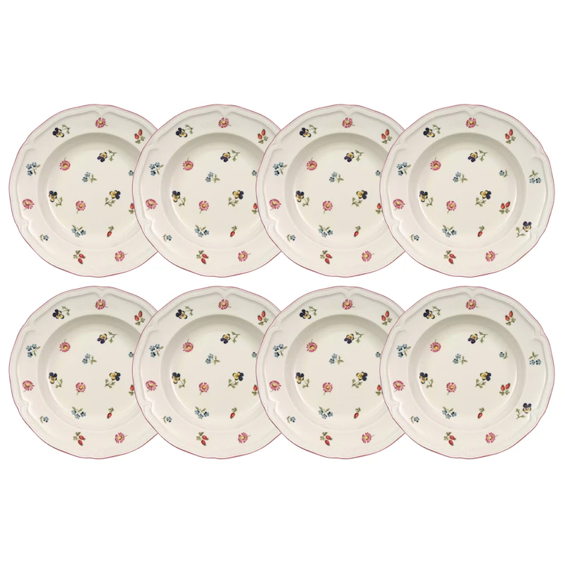 Petite Fleur Djup Tallrik 23 cm 8-pack