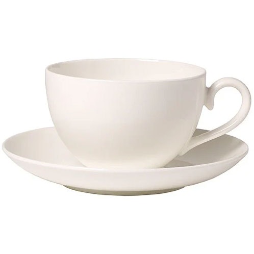 Villeroy & Boch Royal Kaffekopp Med Fat L - Kaffekoppar Benporslin Vit
