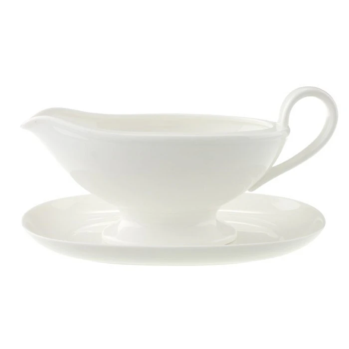 Villeroy & Boch Royal S&aring;ssk&aring;l Med Fat 45 Cl - S&aring;ssnipor & S&aring;skannor Benporslin Vit
