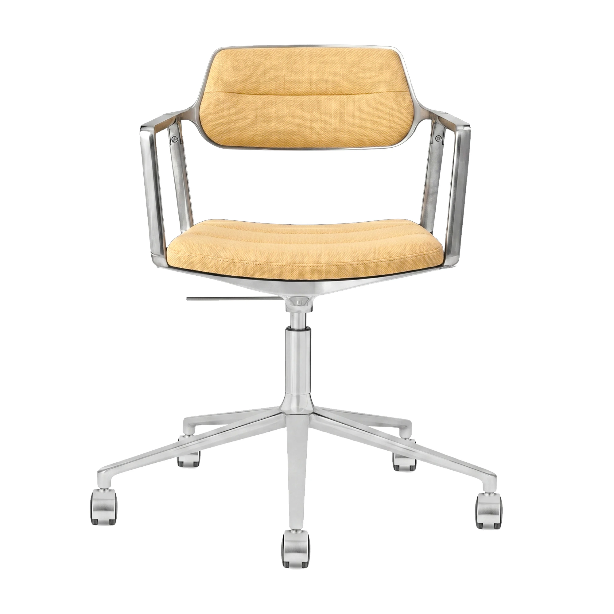 Vipp 453+ Snurrstol Med Hjul - Kontorsstolar Aluminium Gul