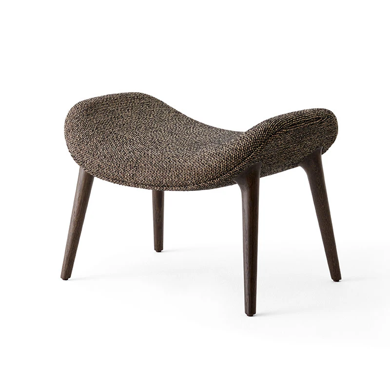 Vipp 467 Lodge Fotpall Lackad M&ouml;rk Ek / Safire 001 - Fotpallar Brun