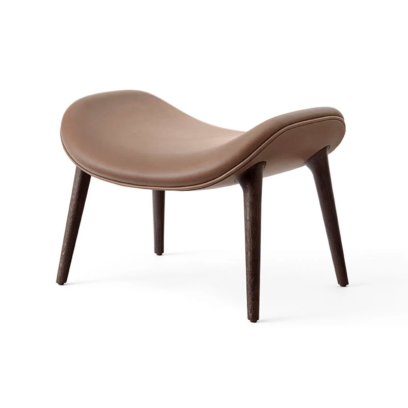 Vipp 467 Lodge Fotpall Lackad M&ouml;rk Ek / Cloud 00258 - Fotpallar Ljusbrun