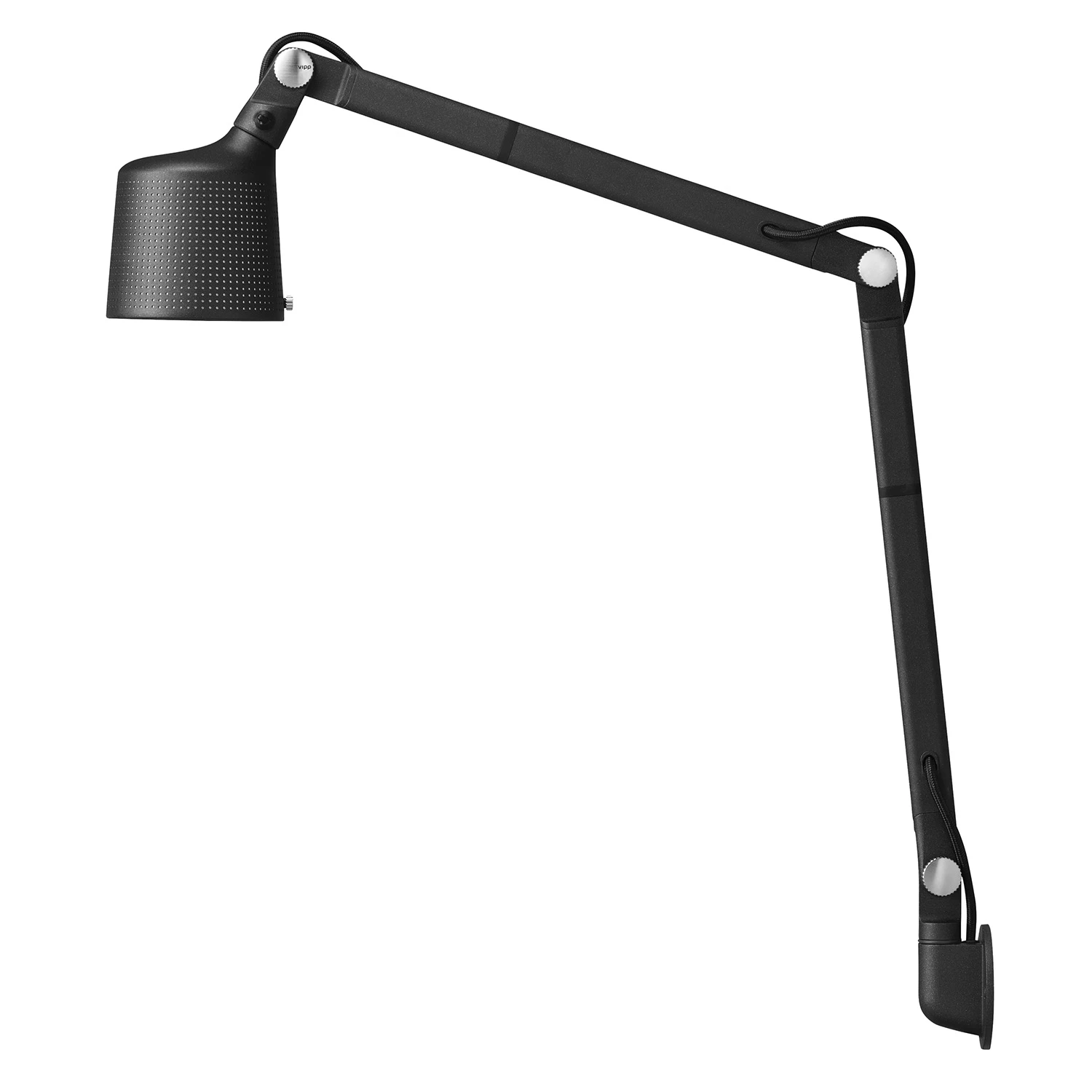 Vipp 522 Vägglampa 56,2x52,9 Cm / Large - Vägglampor Aluminium Svart