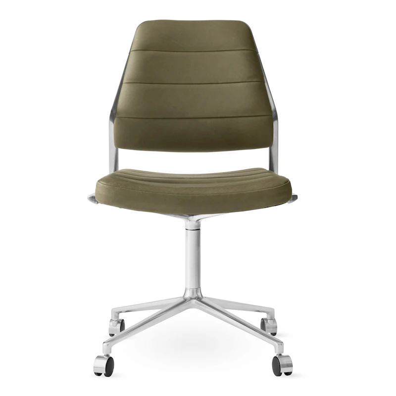454 Snurrstol Med hjul, Bosco Leather