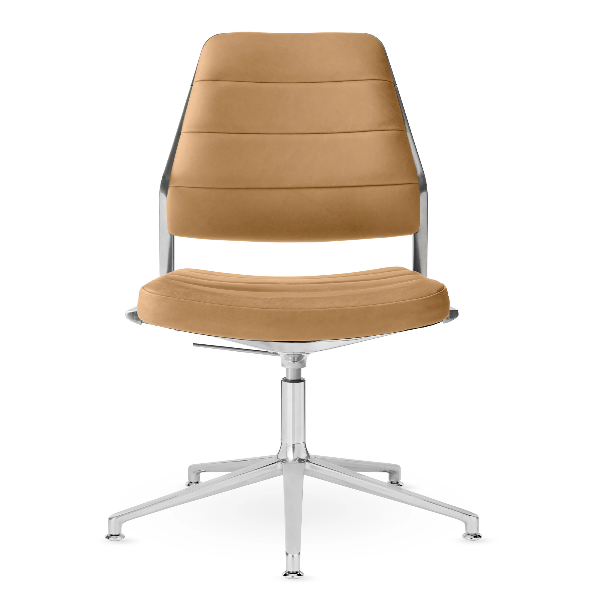 Vipp 454+ Snurrstol - Kontorsstolar L&auml;der Camel Leather