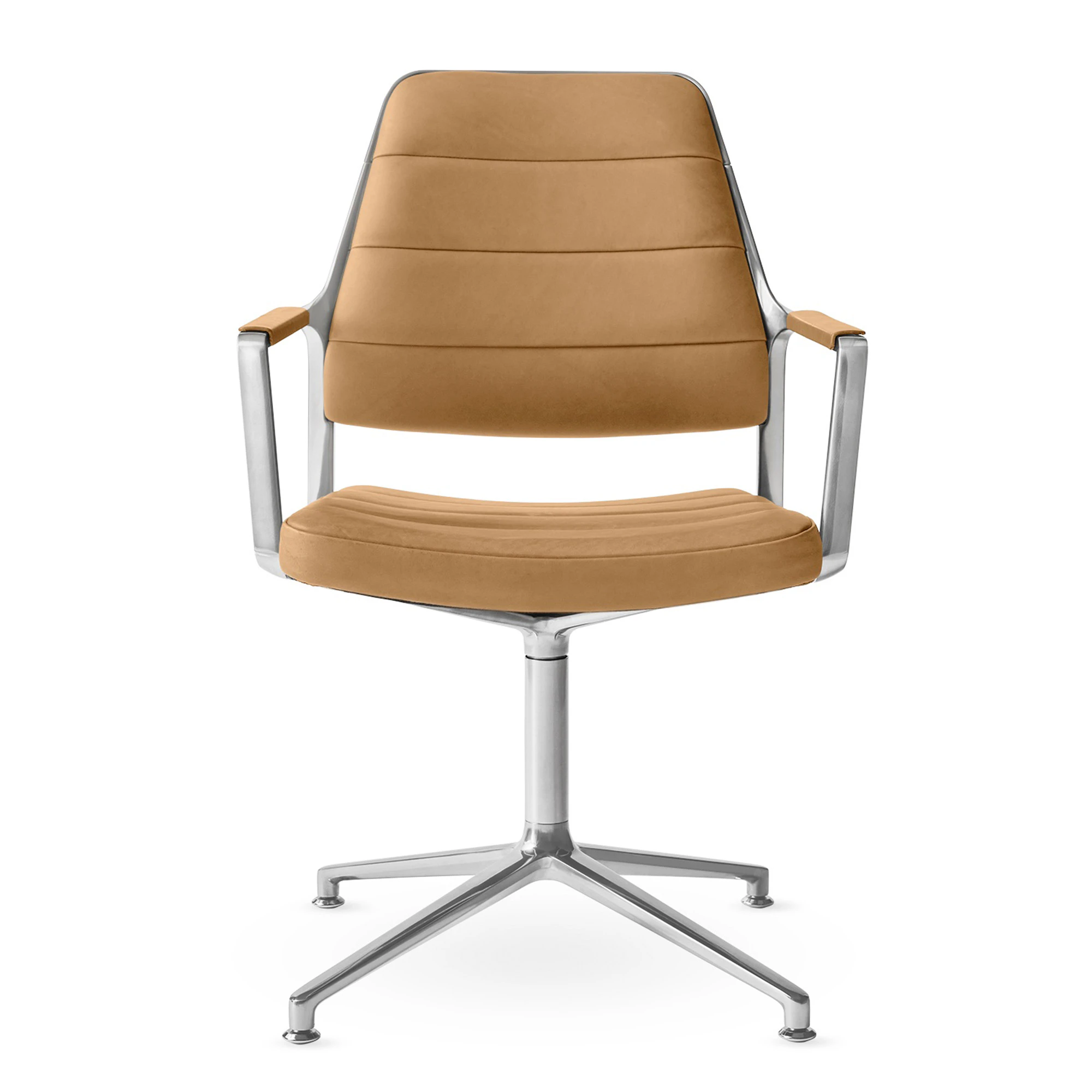 Vipp 455 Snurrstol - Kontorsstolar L&auml;der Camel Leather