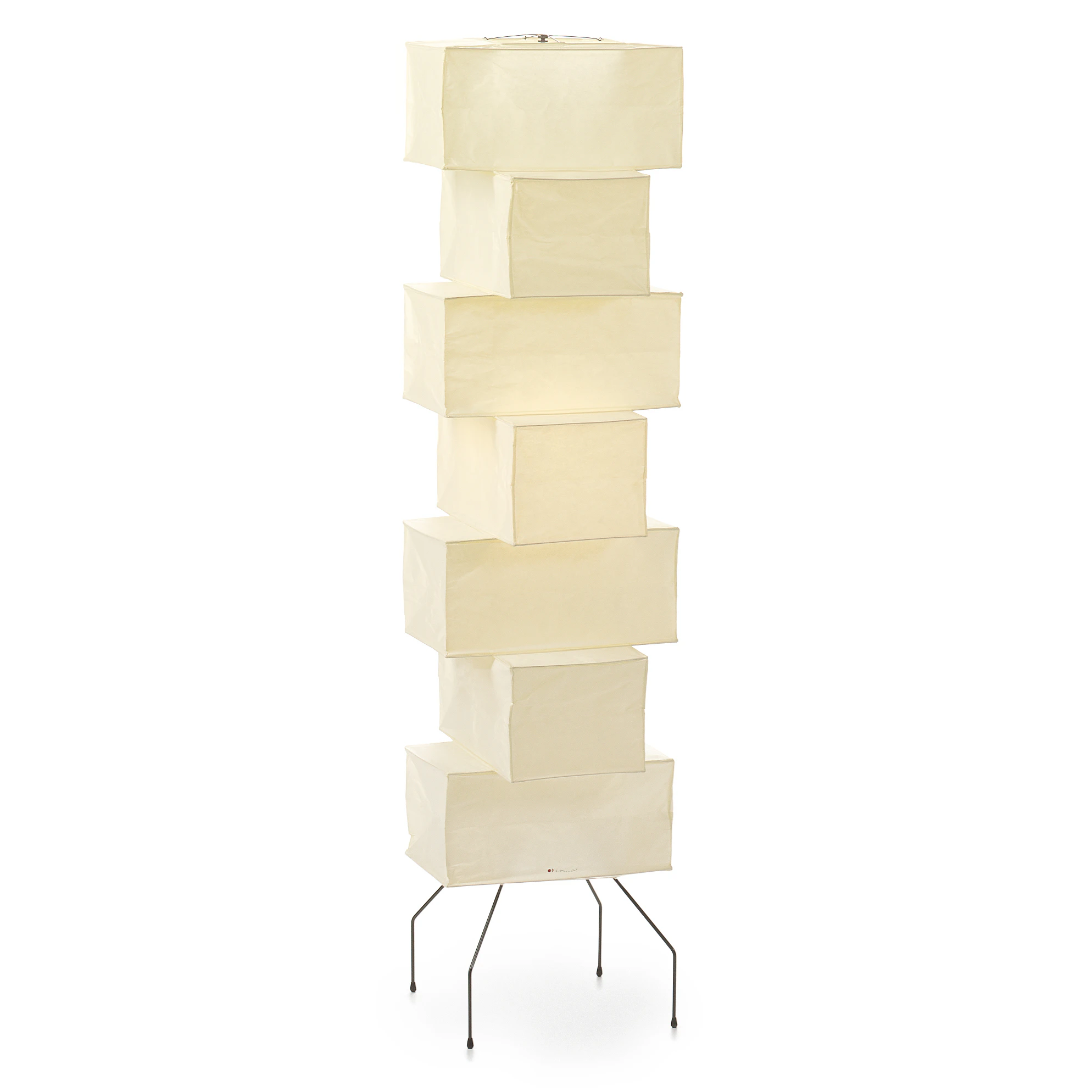 Vitra Akari Uf4-l10 Golvlampa - Golvlampor Washipapper Vit