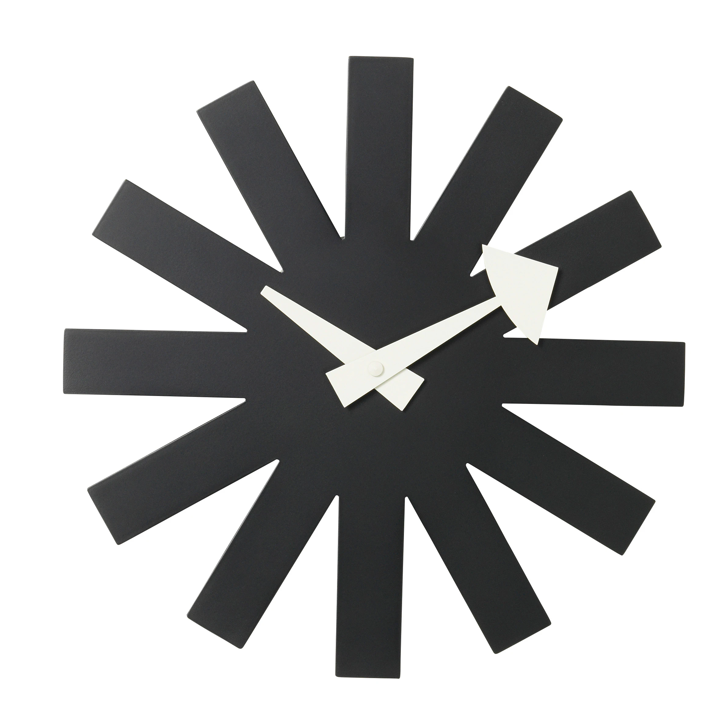 Vitra Asterisk Väggklocka Ø25 Cm - Väggklockor Metall Svart
