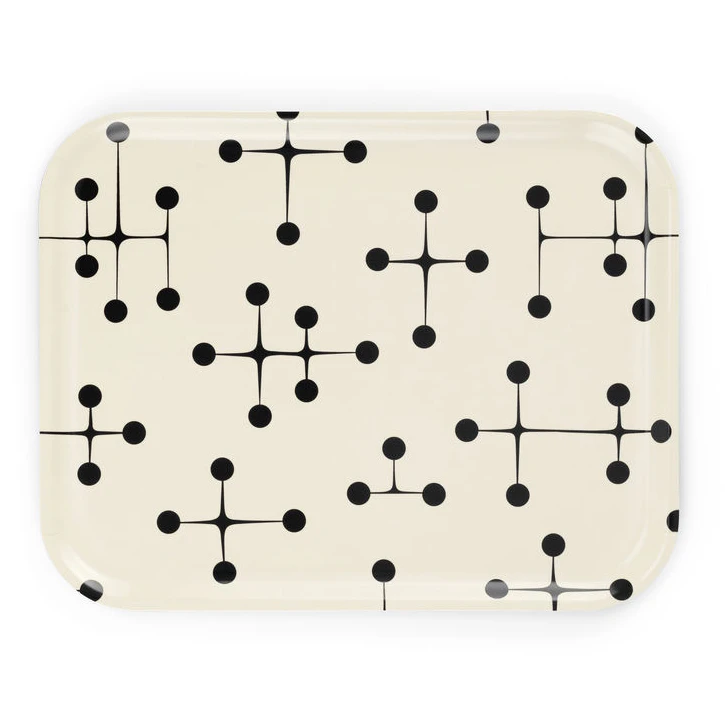 Vitra Classic Bricka Large Dot Pattern/light/white - Brickor Plywood Svart