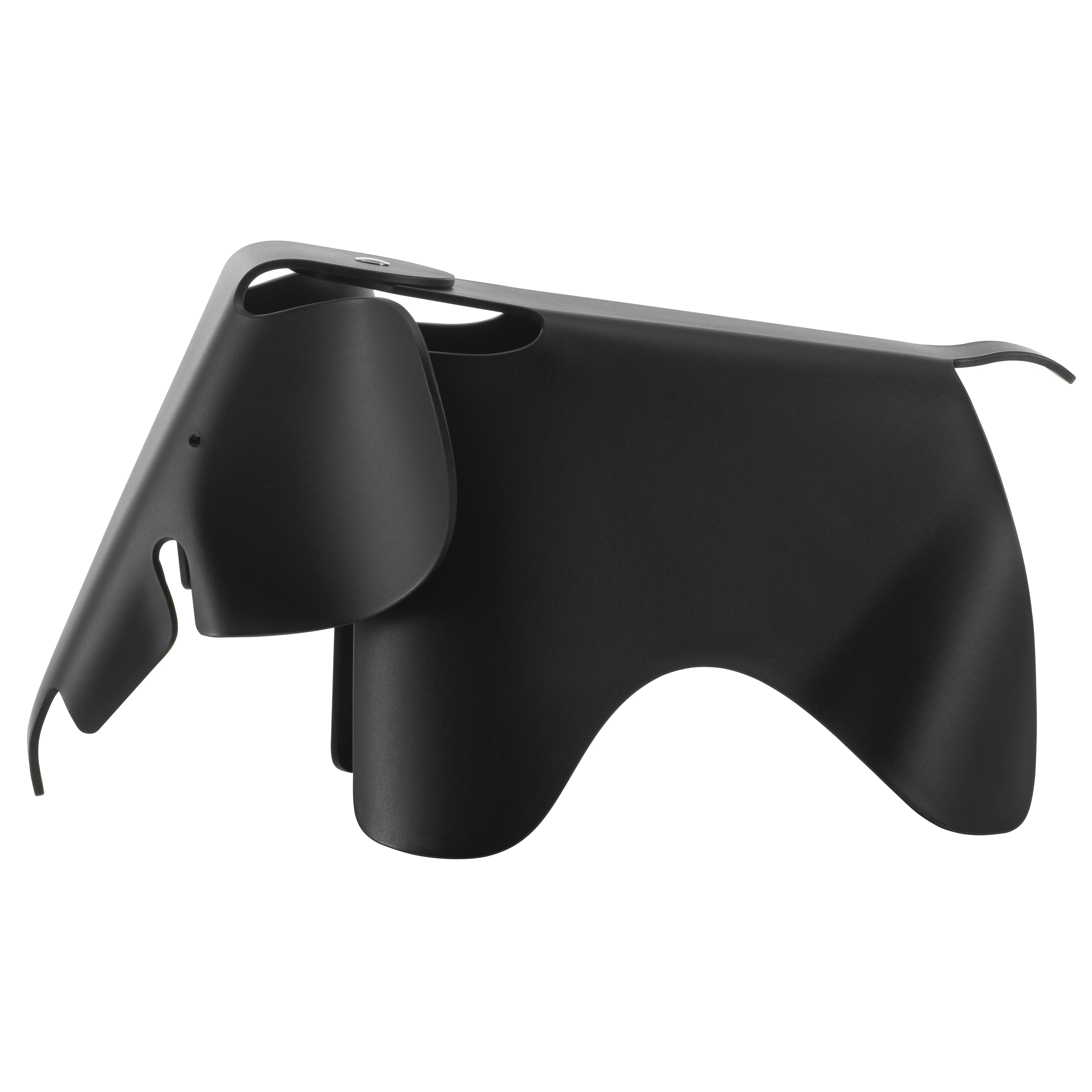 Vitra Eames Elephant Pall Stor - Pallar Återanvänd Plast Deep Black