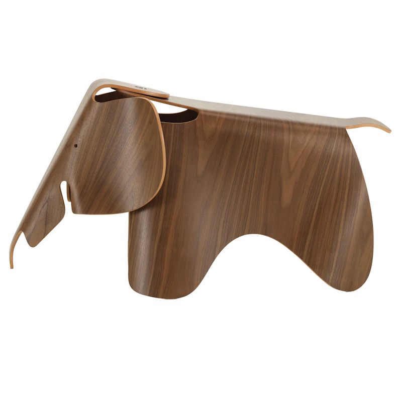 Eames Elephant Pall Stor, Plywood Valnöt