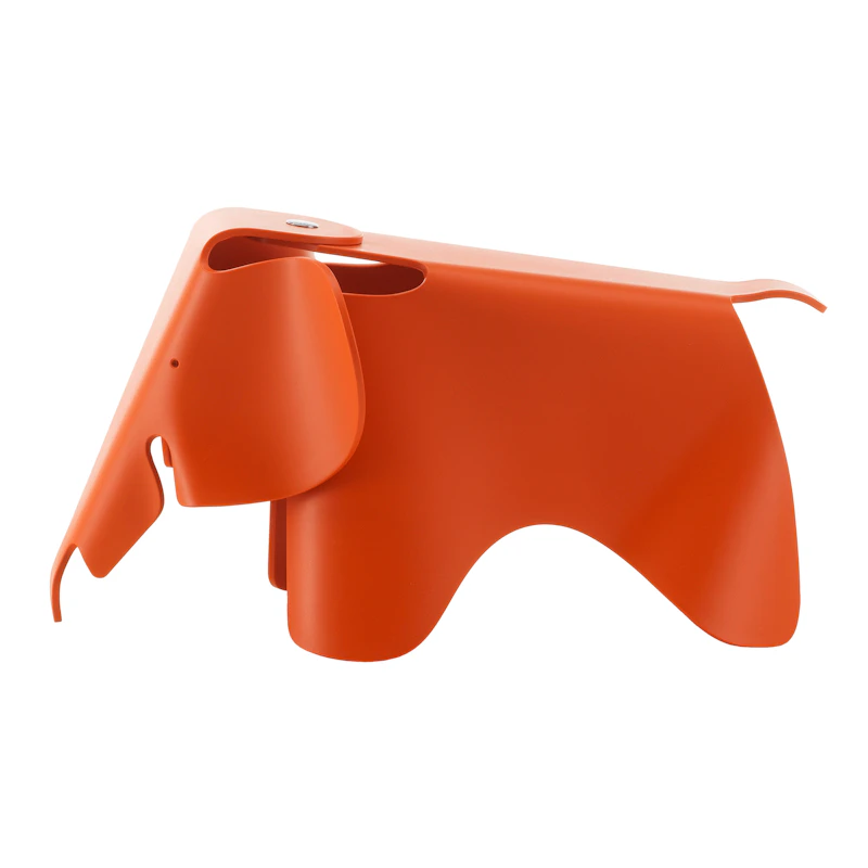 Eames Elephant Pall Liten, Red Orange