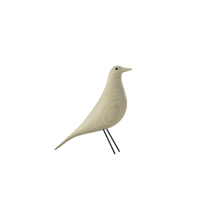 Vitra Eames House Bird Cotton White - Träfigurer Aluminium Ask