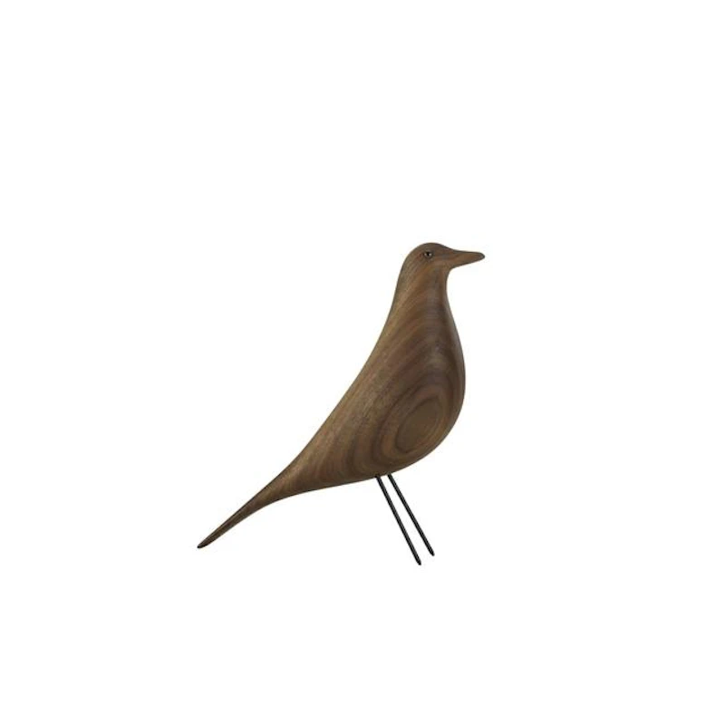 Eames House Bird Skulptur Mörk Valnöt