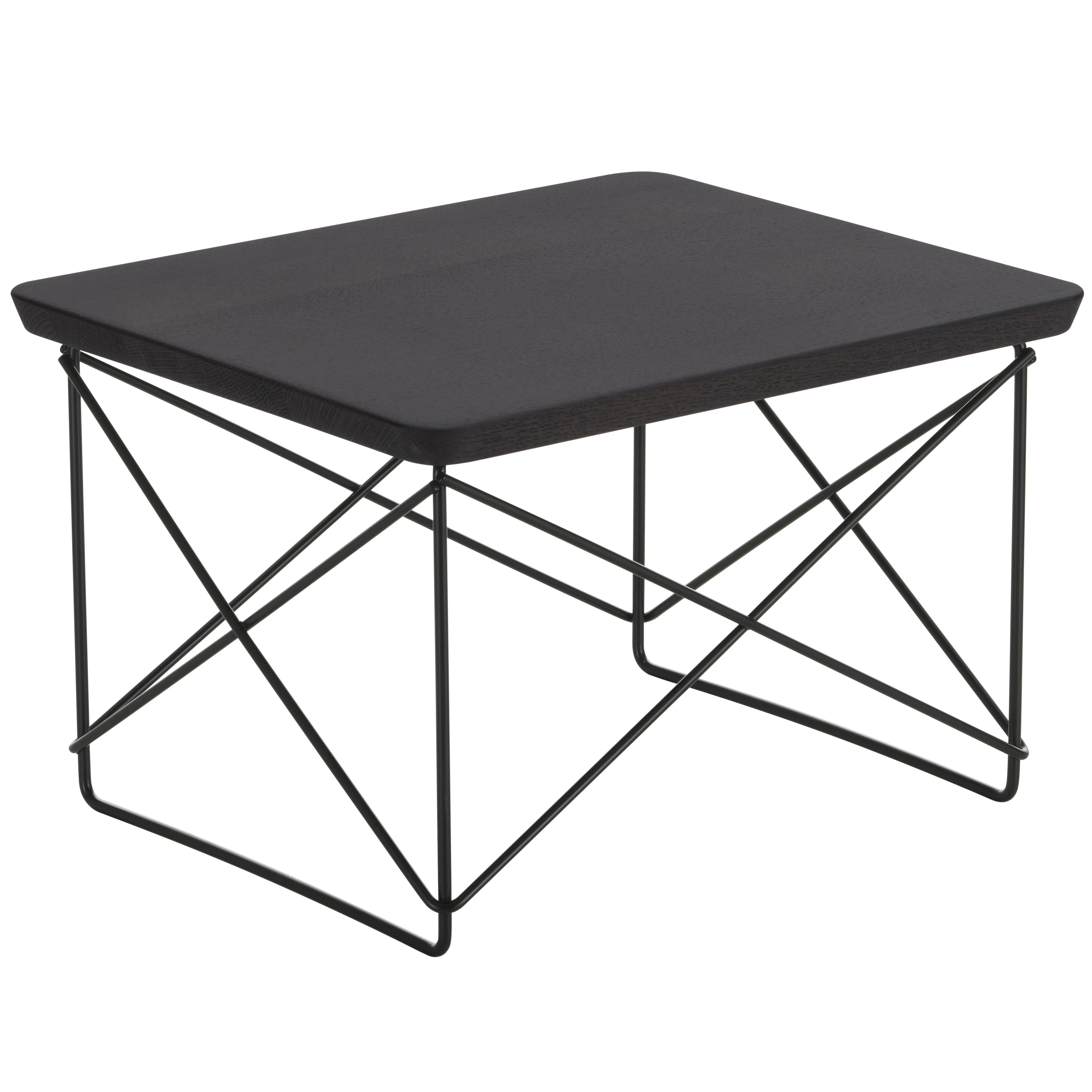 Vitra Occasional Ltr Sidobord / Svart - Sidobord & Avlastningsbord Massiv Ek M&ouml;rk Ek