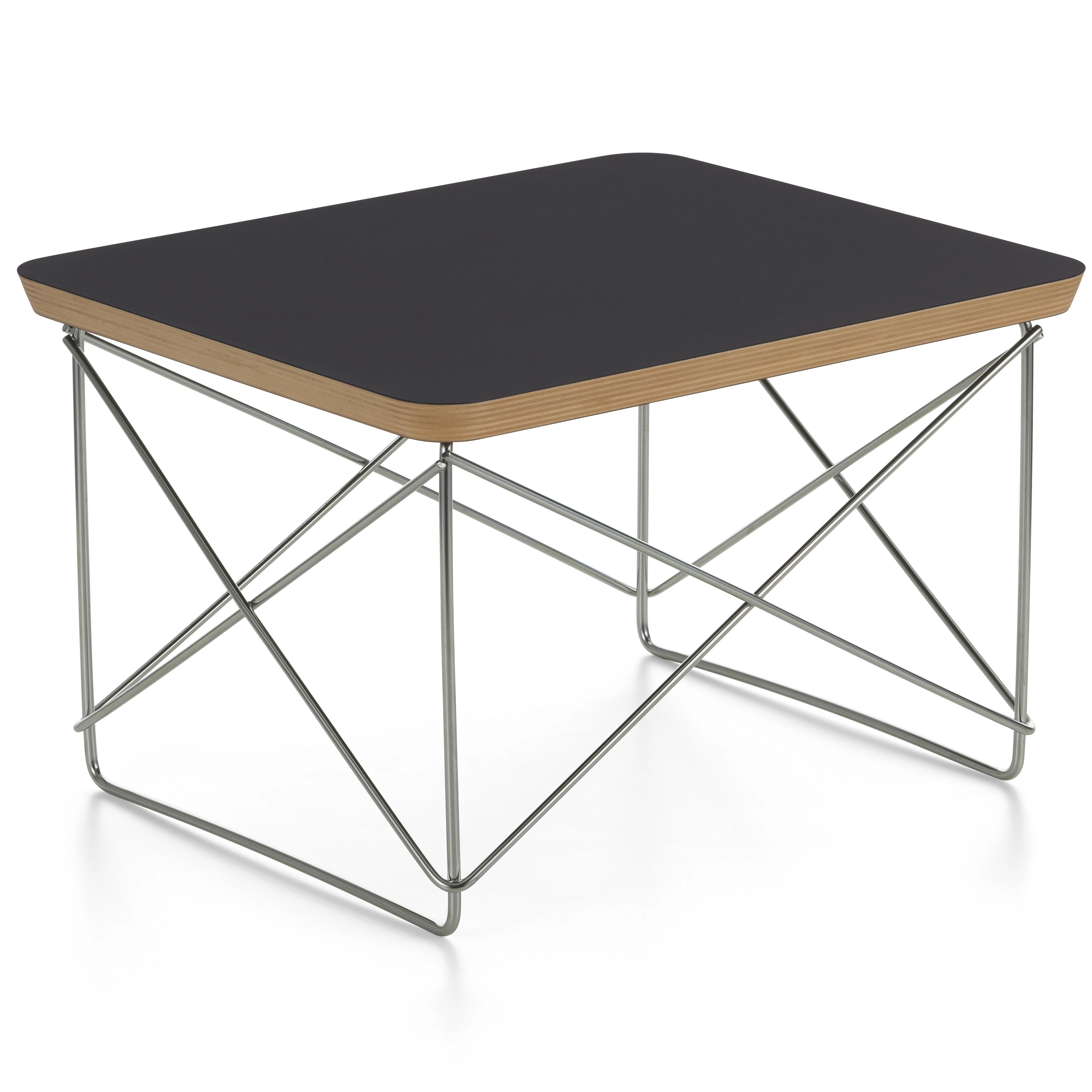Vitra Occasional Ltr Sidobord / Rostfritt St&aring;l - Sidobord & Avlastningsbord Laminat Svart
