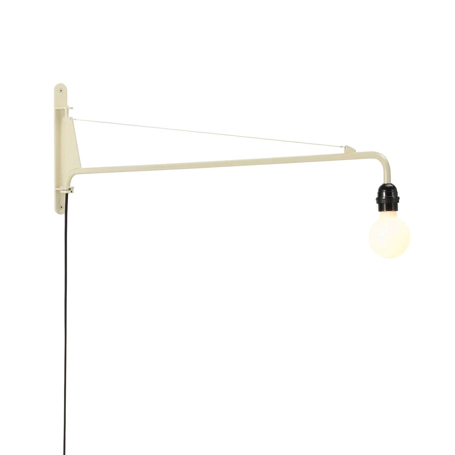 Vitra Petite Potence V&auml;gglampa Prouv&eacute; - V&auml;gglampor Pulverlackat St&aring;l Blanc Colombe