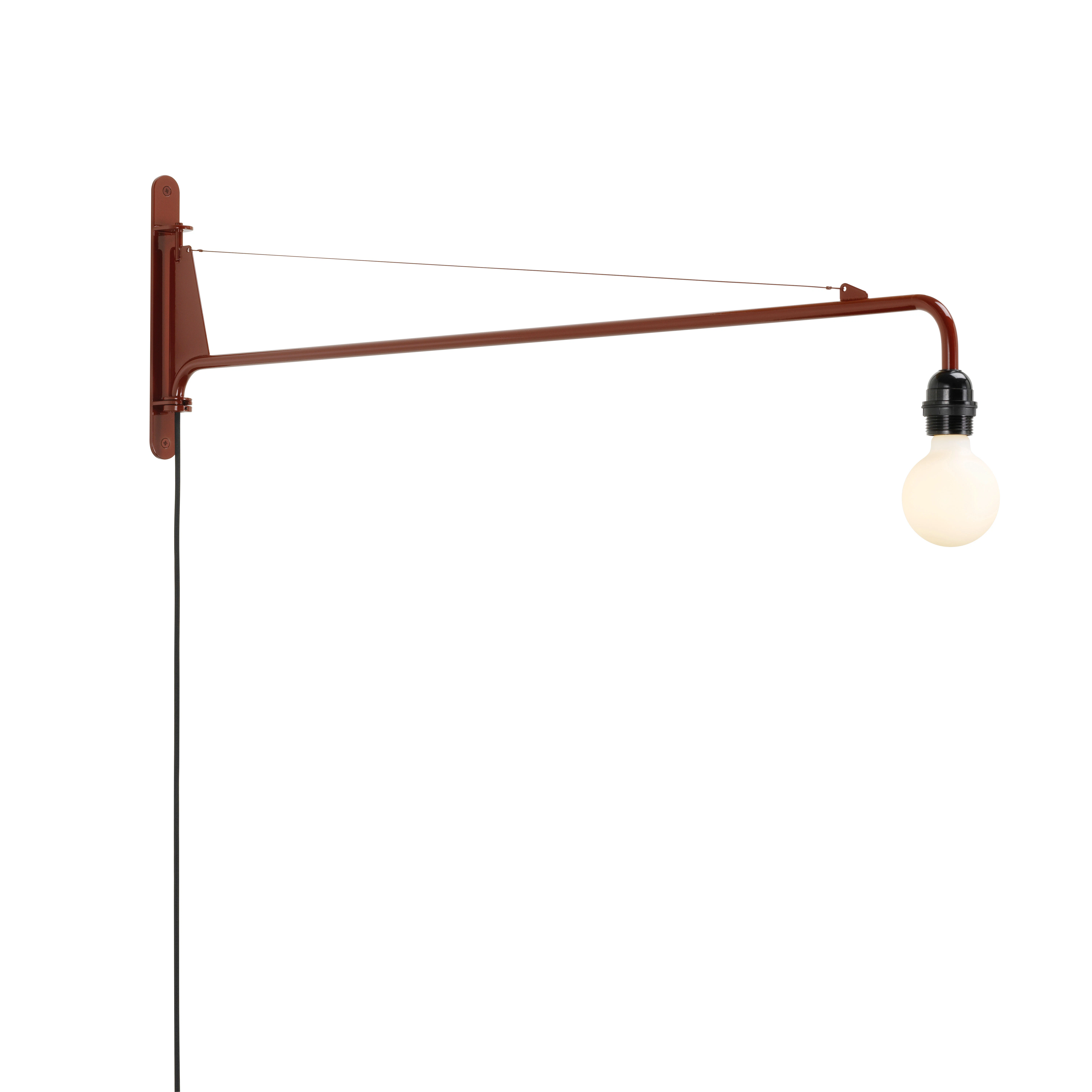 Vitra Petite Potence V&auml;gglampa - V&auml;gglampor Pulverlackat St&aring;l Japanese Red